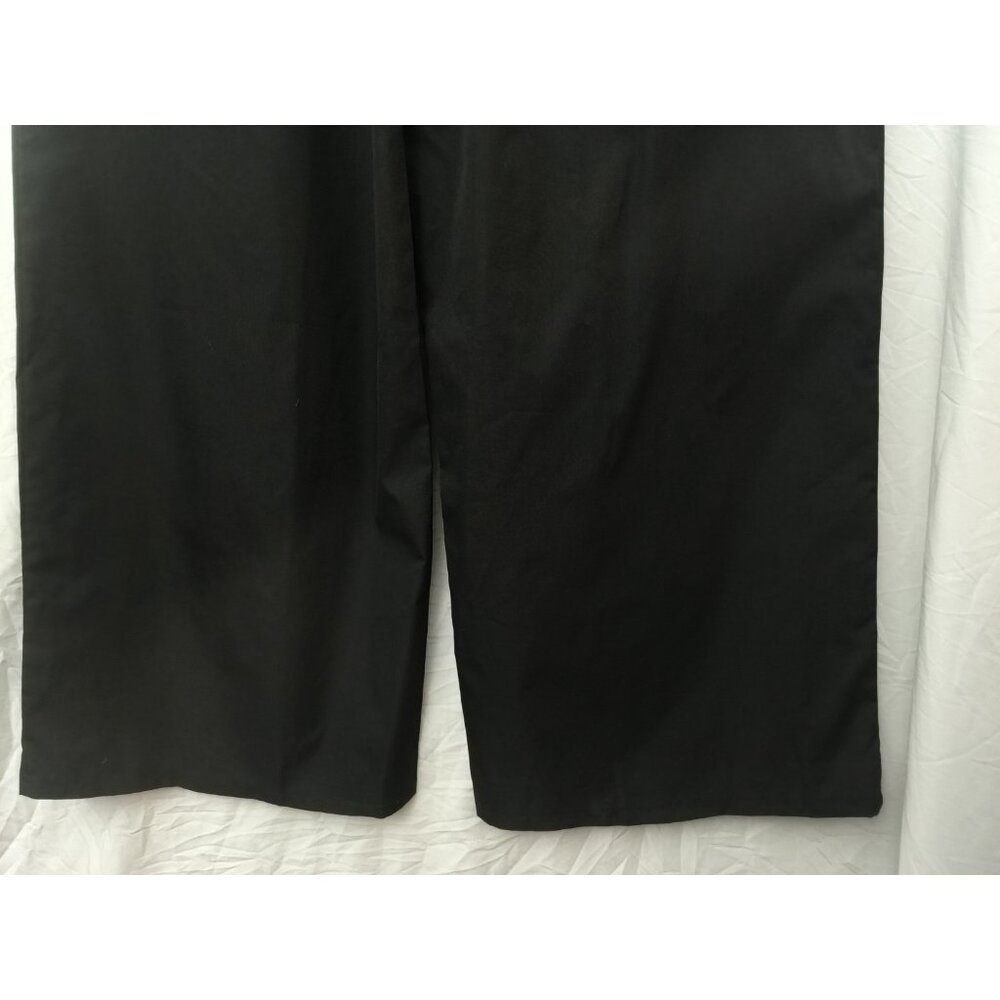 Pretty Little Thing Women Sz 16 Dress Pants Black Wide Leg Pleated - Picture 6 of 16